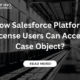 How Salesforce Platform License Users Can Access Case Object?